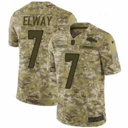 Youth Nike Denver Broncos 7 John Elway Limited Camo 2018 Salute to Service NFL Jersey