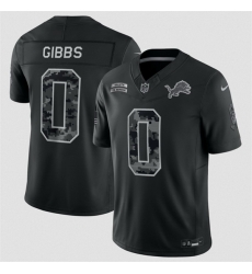 Men Detroit Lions 0 Jahmyr Gibbs Black F U S E 2026 Salute to Service Limited Stitched Football Jersey Men Detroit Lions 0 Jahmyr Gibbs Black F U S E 2026 Salute to Service Limited Stitched Football Jersey