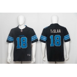 Men Detroit Lions  18 Isaac TeSlaa Black F U S E  Vapor Limited Stitched Jersey