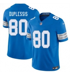 Men Detroit Lions 80 Kyre Duplessis Blue 2026 F U S E Vapor Limited Stitched Jersey Men Detroit Lions 80 Kyre Duplessis Blue 2026 F U S E Vapor Limited Stitched Jersey