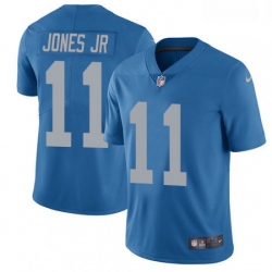 Men Nike Detroit Lions 11 Marvin Jones Jr Elite Blue Alternate NFL Jersey