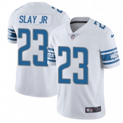 Men Nike Detroit Lions 23 Darius Slay Jr White Vapor Untouchable Limited Player NFL Jersey