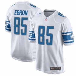 Men Nike Detroit Lions 85 Eric Ebron Game White NFL Jersey