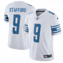 Men Nike Detroit Lions 9 Matthew Stafford Elite White NFL Jersey