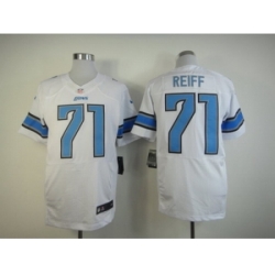 Nike Detroit Lions 71 Riley Reiff white Elite NFL Jersey