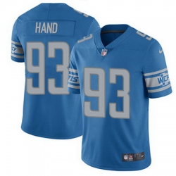 Nike Lions #93 Da Shawn Hand Blue Team Color Mens Stitched NFL Vapor Untouchable Limited Jersey