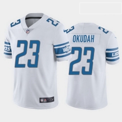 men jeff okudah detroit lions white vapor limited jersey 