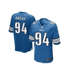 Nike NFL Detroit Lions #94 Ziggy Ansah Elite Youth Light Blue Team Color Jersey