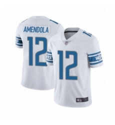 Youth Detroit Lions 12 Danny Amendola White Vapor Untouchable Limited Player Football Jersey