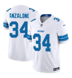 Youth Detroit Lions Alex Anzalone #34 White Vapor Stitched Nike NFL Jersey