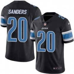 Youth Nike Detroit Lions 20 Barry Sanders Limited Black Rush Vapor Untouchable NFL Jersey