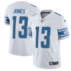 Youth Nike Lions #13 T J Jones White Stitched NFL Vapor Untouchable Limited Jersey