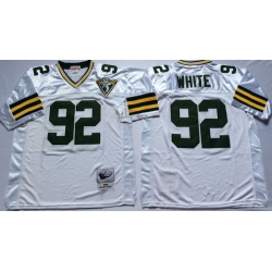 Men Green Bay Green Bay Packers 92 Reggie White M&N Throwback Jersey