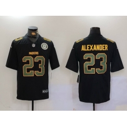 Men Green Bay Packers 23 Jaire Alexander Black Fashion Vapor Limited Stitched Football Jersey 1