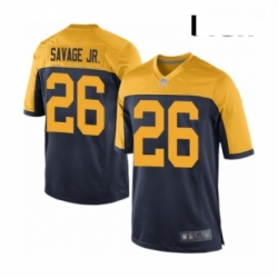 Men Green Bay Packers 26 Darnell Savage Jr Game Navy Blue Alternate Football Jersey