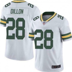 Men Green Bay Packers 28 A J  Dillon White Vapor Untouchable Limited Stitched Jersey