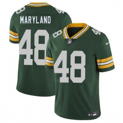 Men Green Bay Packers  48 RJ Maryland Green 2026 Draft Vapor Untouchable Limited Stitched Football Jersey