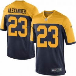 Men Nike Green Bay Packers 23 Jaire Alexander Game Navy Blue Alternate NFL Jersey