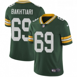 Men Nike Green Bay Packers 69 David Bakhtiari Green Team Color Vapor Untouchable Limited Player NFL Jersey