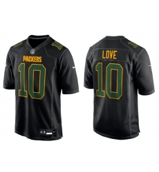 Men’s Jordan Love Green Bay Packers Nike Fashion Game Player Jersey Black