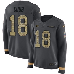 Nike Packers #18 Randall Cobb Anthracite Salute to Service Jersey