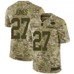 Nike Packers #27 Josh Jones Camo Mens Stitched NFL Limited 2018 Salute To Service Jersey