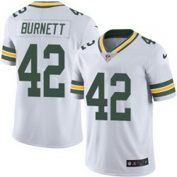 Nike Packers #42 Morgan Burnett White Mens Stitched NFL Limited Rush Jersey