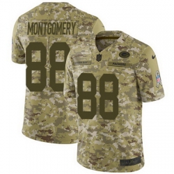 Nike Packers #88 Ty Montgomery Camo Mens Stitched NFL Limited 2018 Salute To Service Jersey