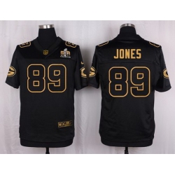 Nike Packers #89 James Jones Black Mens Stitched NFL Elite Pro Line Gold Collection Jersey