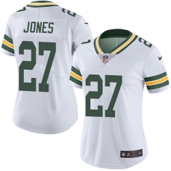 Nike Packers #27 Josh Jones White Womens Stitched NFL Vapor Untouchable Limited Jersey