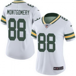 Nike Packers #88 Ty Montgomery White Womens Stitched NFL Limited Rush Jersey