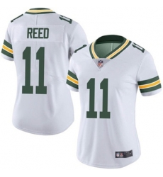 Women Green Bay Packers 11 Jayden Reed White Vapor Untouchable Stitched Jersey