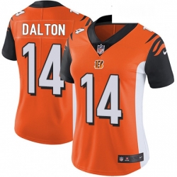 Womens Nike Cincinnati Bengals 14 Andy Dalton Vapor Untouchable Limited Orange Alternate NFL Jersey