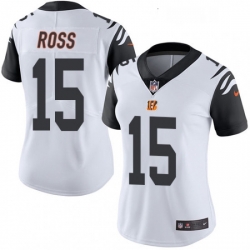 Womens Nike Cincinnati Bengals 15 John Ross Limited White Rush Vapor Untouchable NFL Jersey