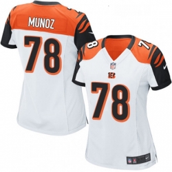 Womens Nike Cincinnati Bengals 78 Anthony Munoz Game White NFL Jersey