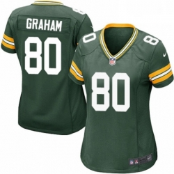 Womens Nike Green Bay Packers 80 Jimmy Graham Game Green Team Color NFL Jersey