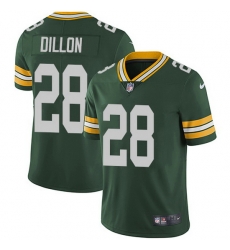 Youth Green Bay Packers 28 A J Dillon 2021 Green Vapor Limited Stitched Football Jersey