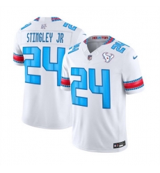 Men Houston Texans  24 Derek Stingley Jr  White 2026 F U S E   HOUSTON US  Rivalries Collection Limited Stitched Football Jersey