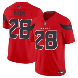 Men Houston Texans 28 Joe Mixon Red 2024 Alternate F U S E Limited Stitched Jersey