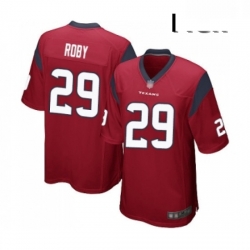 Men Houston Texans 29 Bradley Roby Game Red Alternate Football Jersey