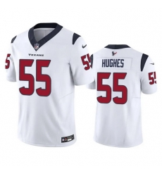 Men Houston Texans 55 Jerry Hughes White 2023 F U S E Vapor Untouchable Stitched Football Jersey