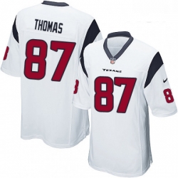 Men Nike Houston Texans 87 Demaryius Thomas Game White NFL Jersey