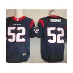 Nike Houston Texans 52 Tim Dobbins Blue Elite NFL Jersey