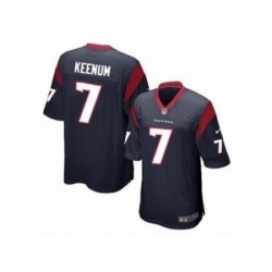 Nike Houston Texans 7 Case Keenum blue Game NFL Jersey