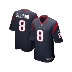 Nike Houston Texans 8 Matt Schaub blue Game NFL Jersey