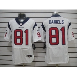 Nike Houston Texans 81 Owen Daniels White Elite NFL Jersey