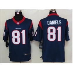 Nike Houston Texans 81 Owen Daniels blue Limited NFL Jersey