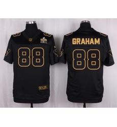 Nike Texans #88 Garrett Graham Black Mens Stitched NFL Elite Pro Line Gold Collection Jersey