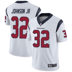 Texans 32 Lonnie Johnson Jr  White Men Stitched Football Vapor Untouchable Limited Jersey