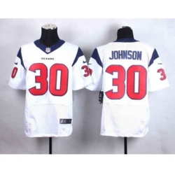 nike nfl jerseys houston texans 30 johnson white[Elite]